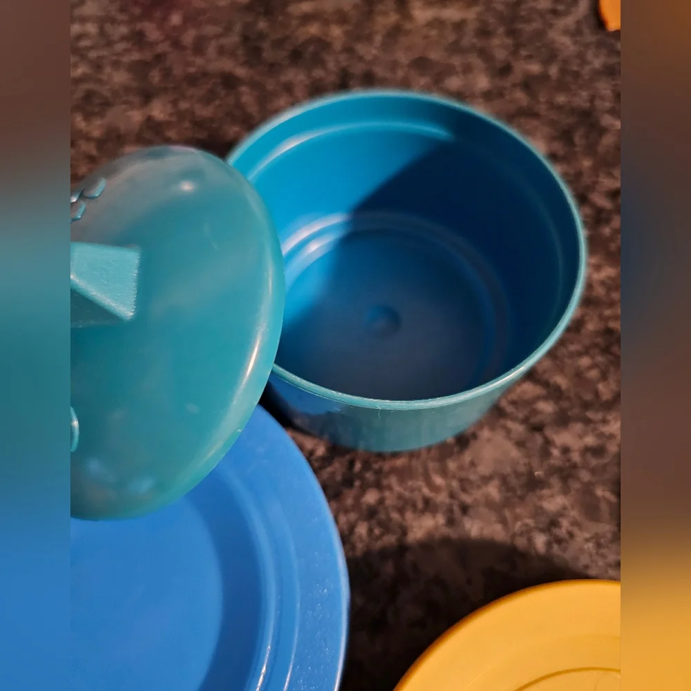 PLAYSKOOL 1990s Magic Breakfast‎ Party Fun With Food Muffin Pan Plates Pot Htf